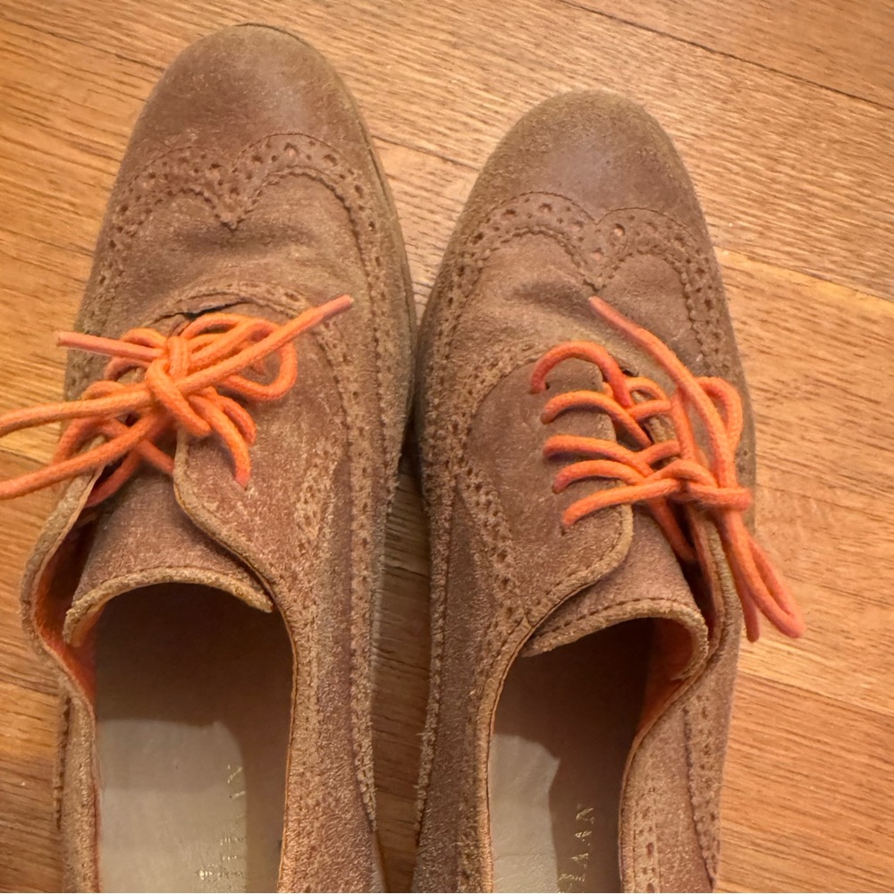 Cole Haan Brown Suede Lunar Grand Wingtip Oxford Lace-Up woman’s 7 - Picture 11 of 11